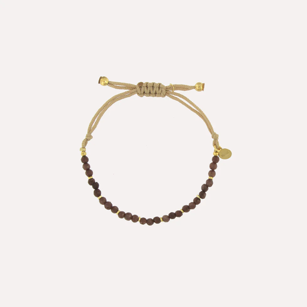 PULSERA DE PIEDRAS MARRÓN