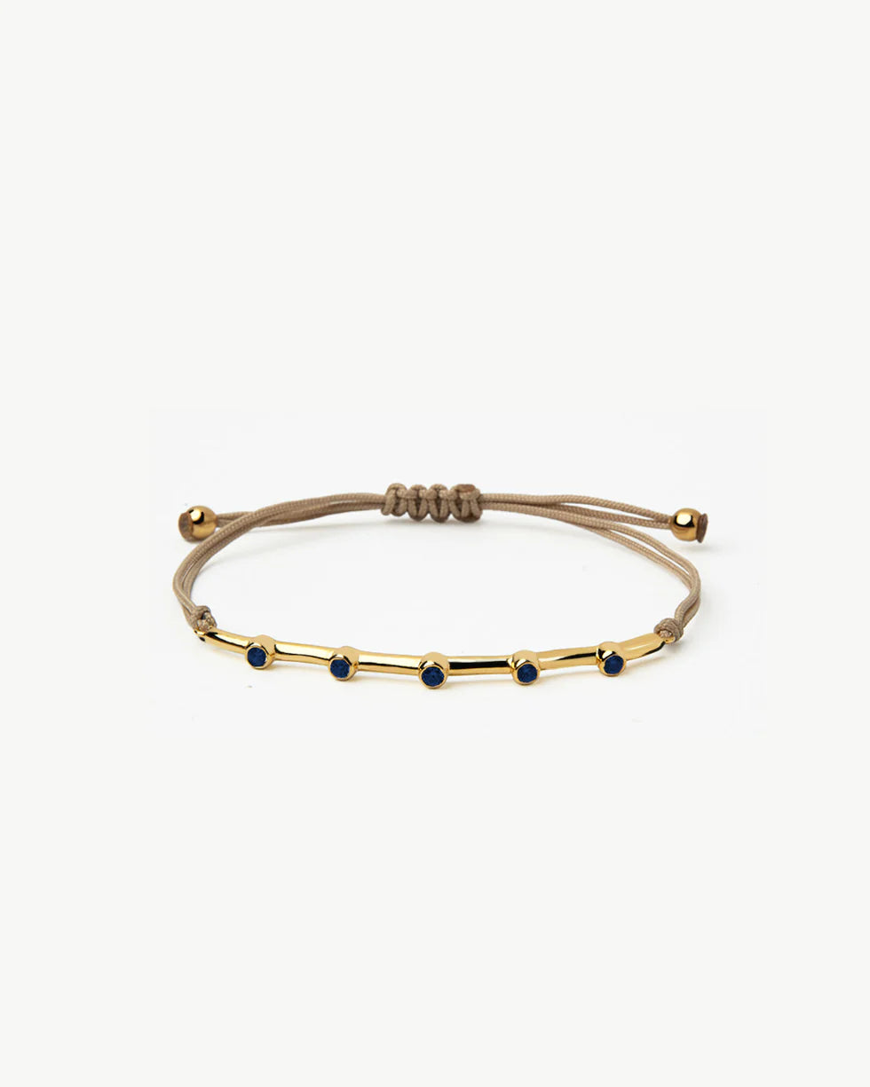 PULSERA RIZADA AZUL OSCURO
