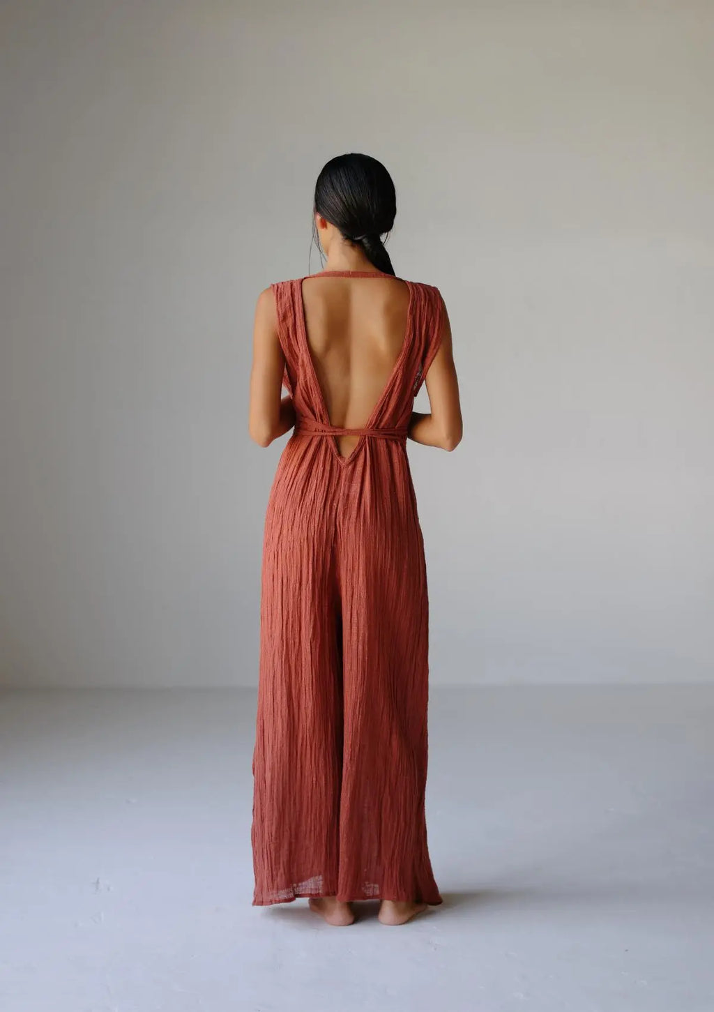 ARES JUMPSUIT- BAKED CLAY