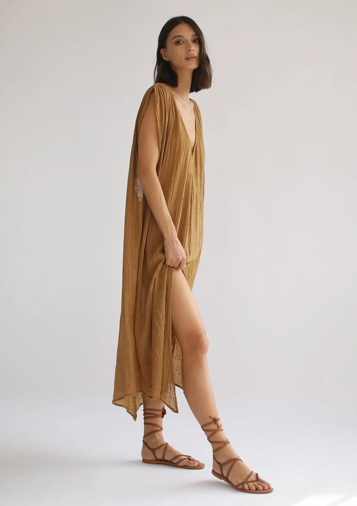 ARES KAFTAN - GOLDEN BROWN