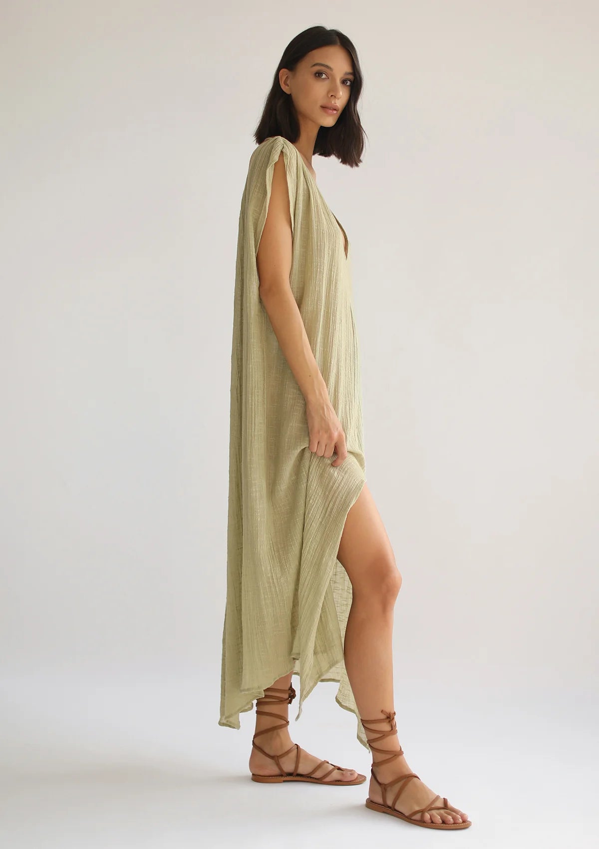 ARES KAFTAN - PISTACHIO