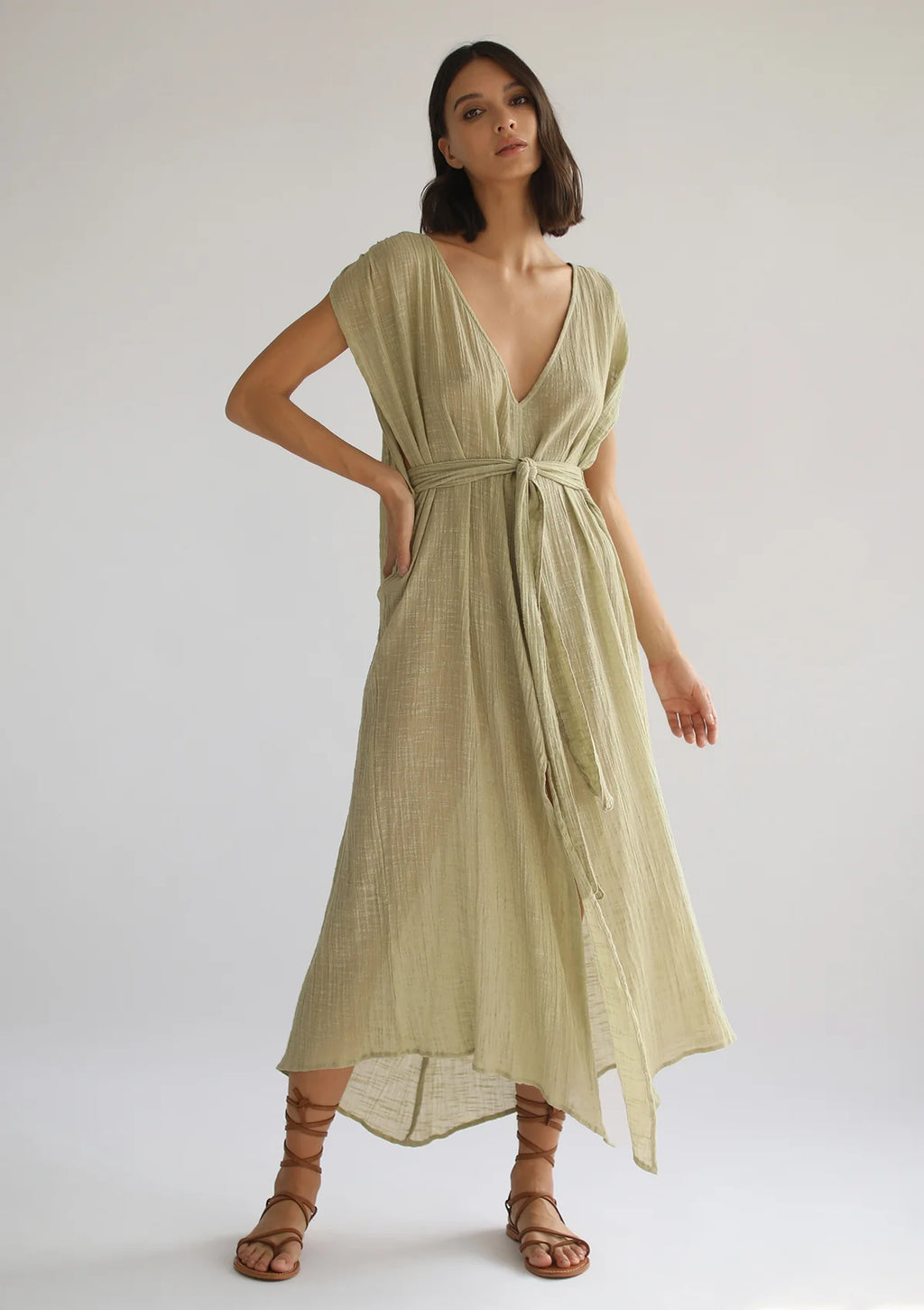 ARES KAFTAN - PISTACHIO