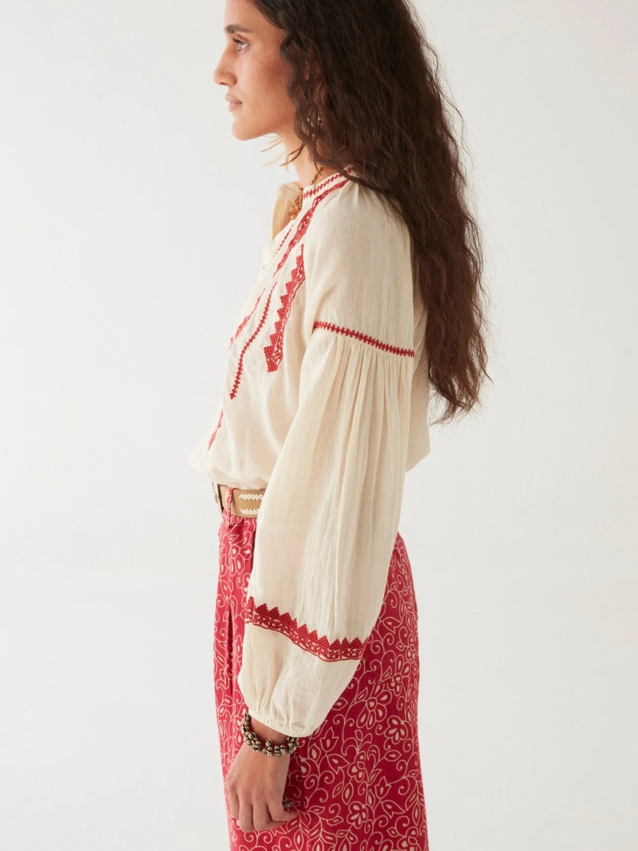 Irina Blouse - Bell Pepper