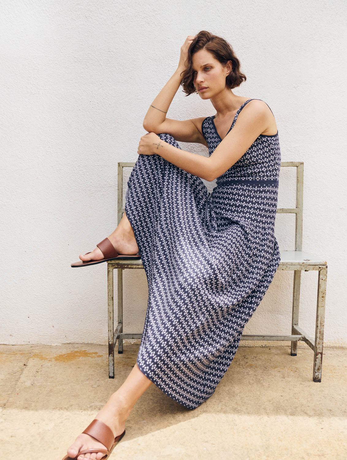 Vestido tirantes midi