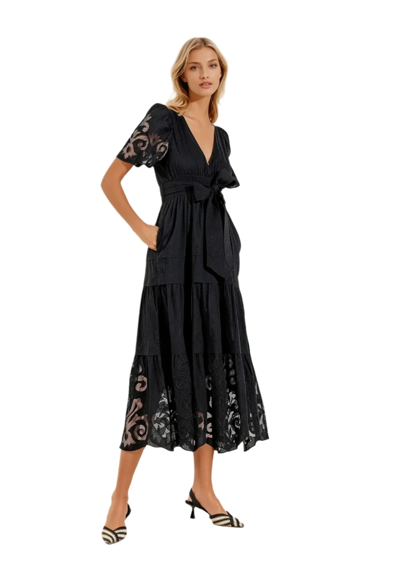 RADHIKA LONG DRESS BLACK