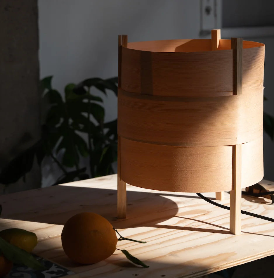 CONCENTRICA CHERRY WOOD LAMP
