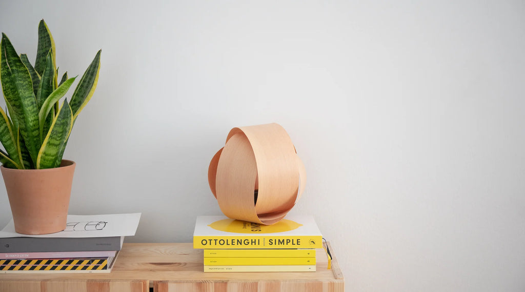 CABDELL CHERRY WOOD LAMP Ø 20 cm