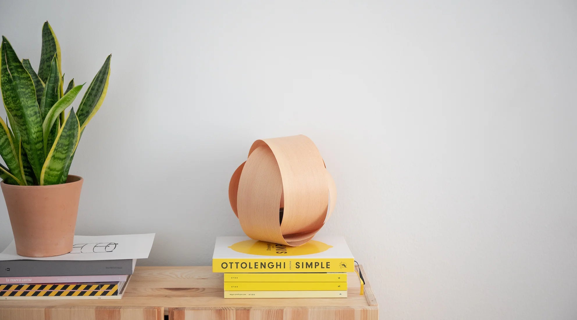 CABDELL CHERRY WOOD LAMP Ø 20 cm