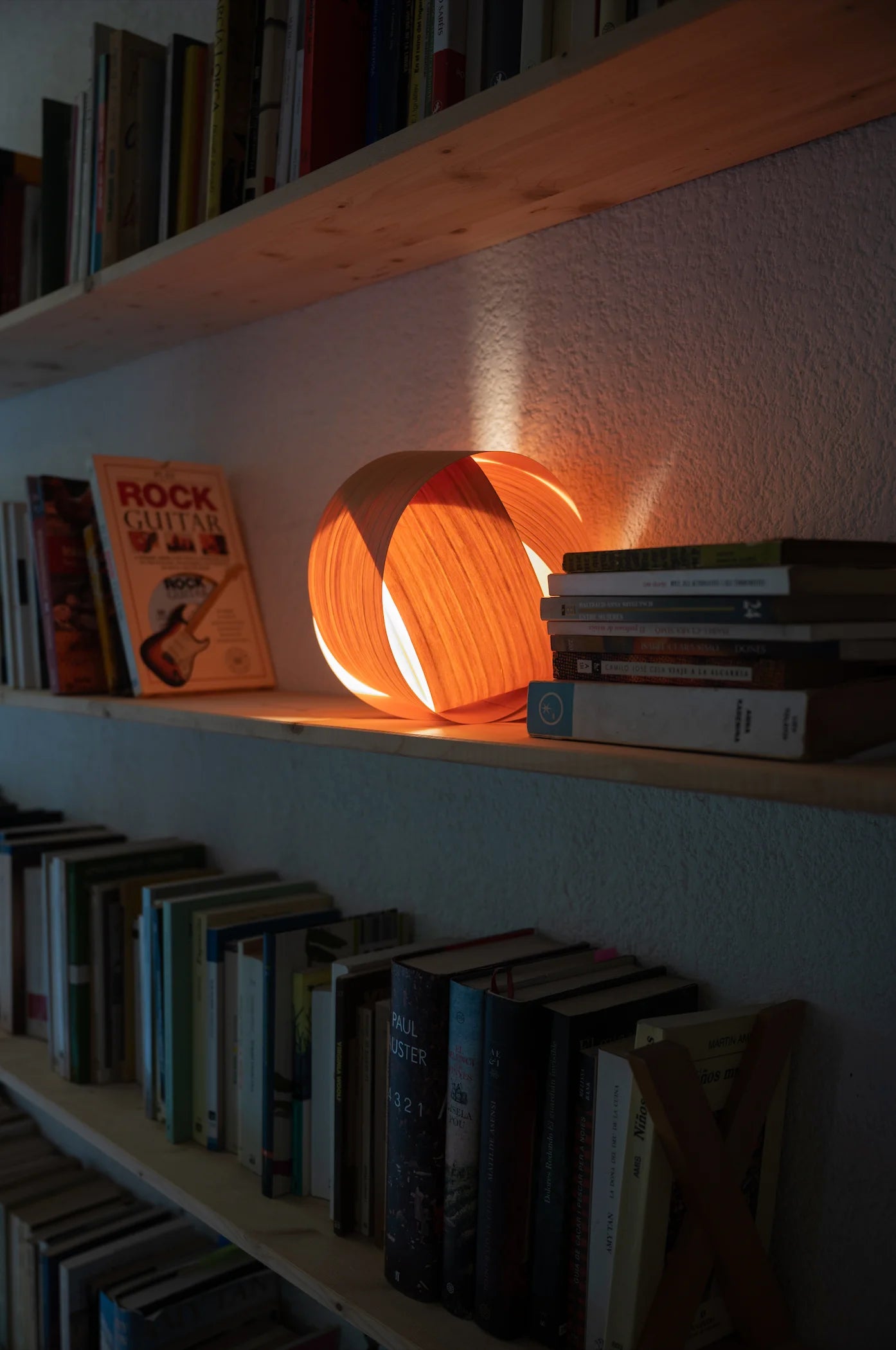 CABDELL CHERRY WOOD LAMP Ø 20 cm