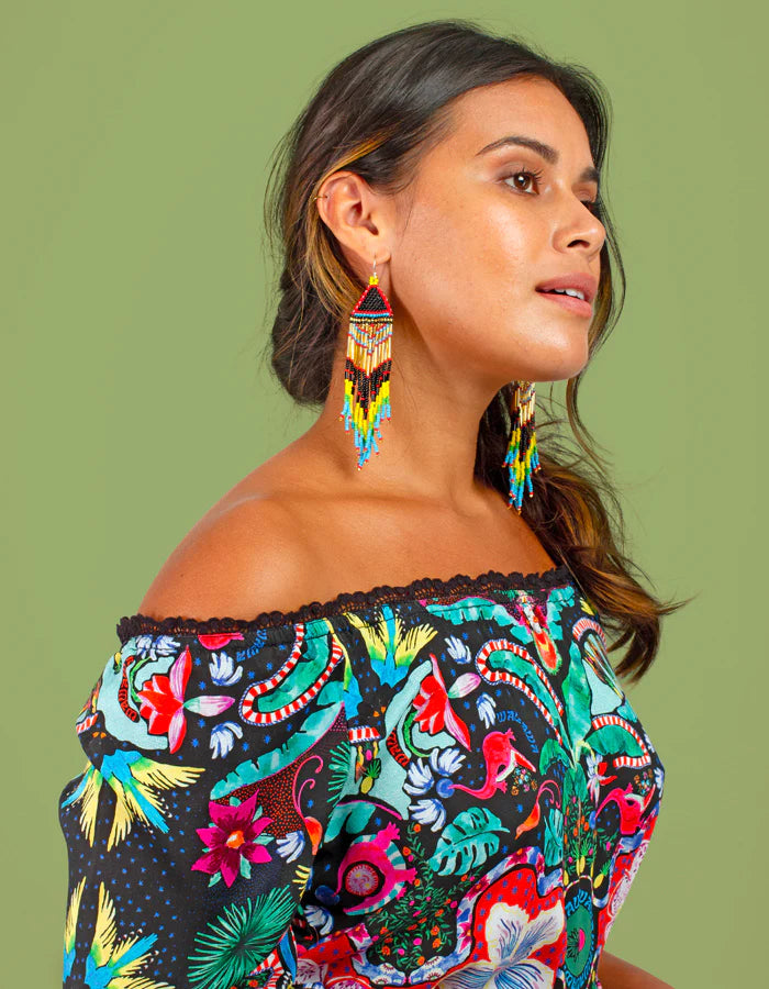 WAWAWA MAXI DRESS DEEP FOREST
