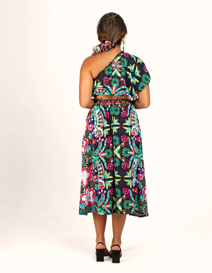 WAWAWA MIDI SKIRT DEEP FOREST
