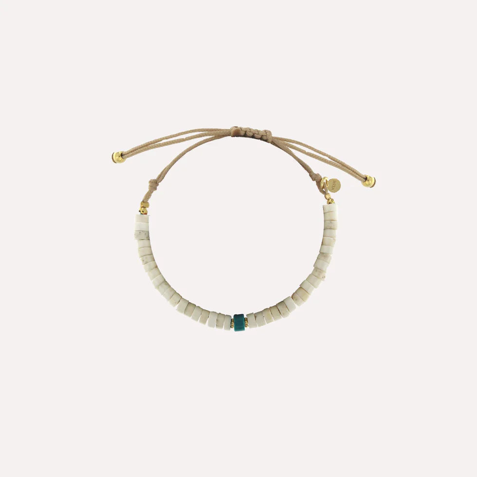 PULSERA DE ISLOTES WHITE