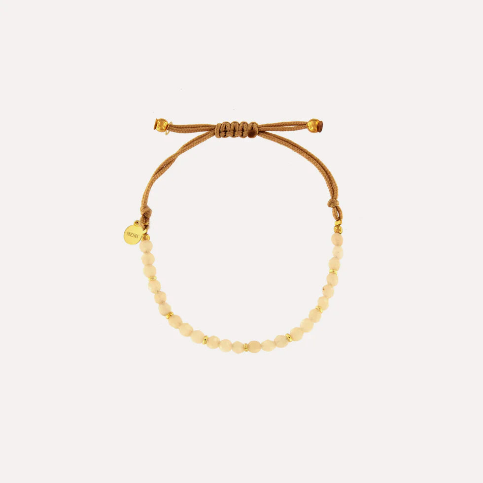 PULSERA DE PIEDRAS BEIGE