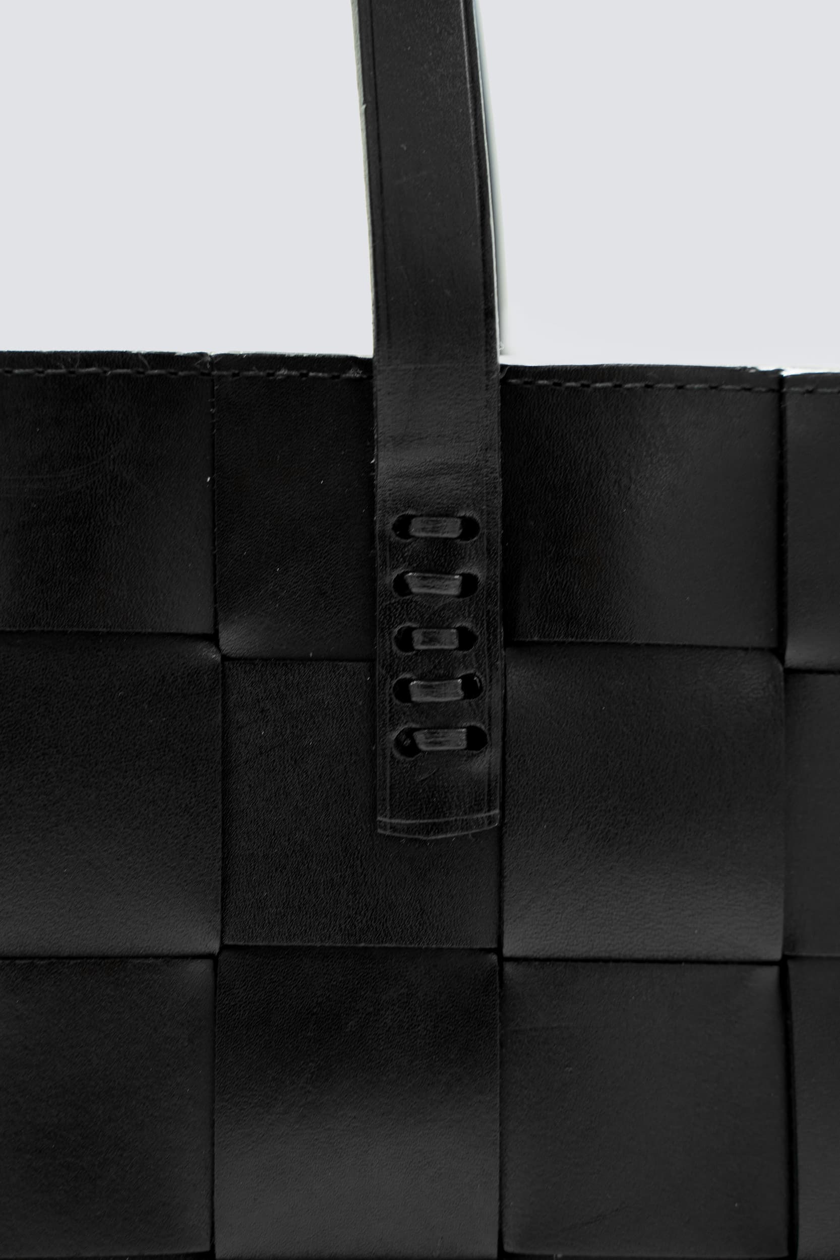 JAPAN TOTE BLACK W/ FLAT HANDLES