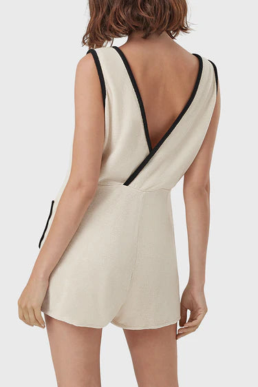 MRS CANDY JUMPSUIT BEIGE BLACK