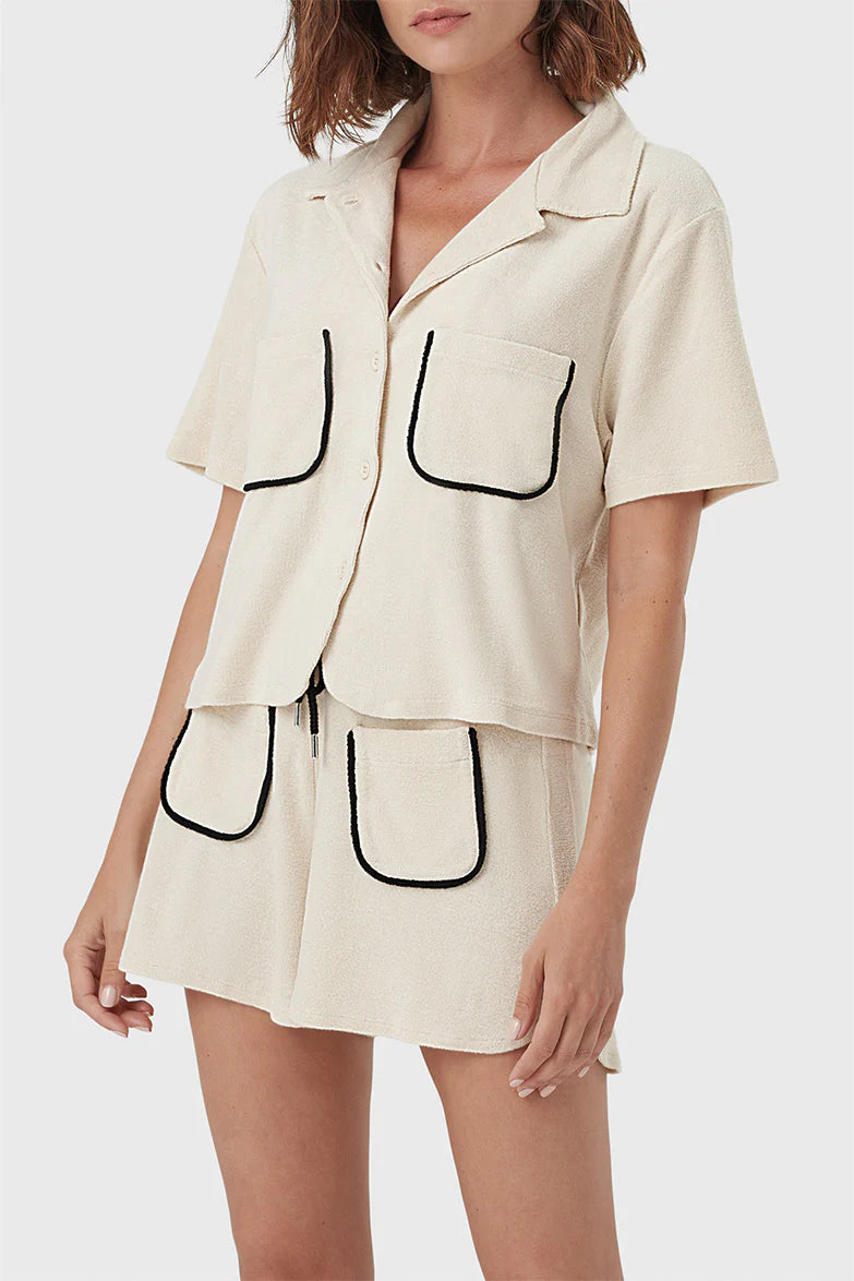 MRS CANDY SHIRT BEIGE BLACK