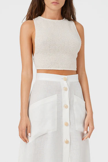 MRS JOYCE TOP OFF WHITE