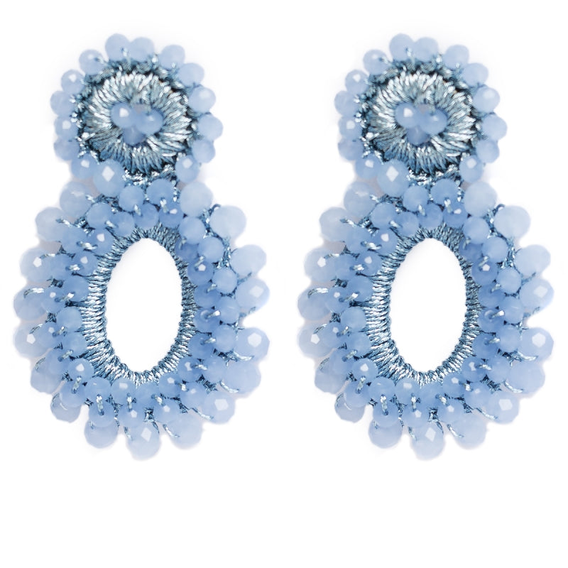 PENDIENTES CRISTAL FACETADA