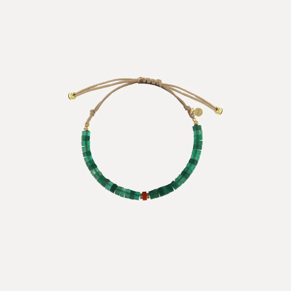 PULSERA DE ISLOTES VERDE